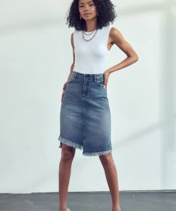 KANCAN Shorts & Skirts Emily High Rise Midi Skirt