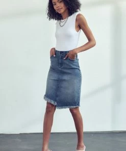 KANCAN Shorts & Skirts Emily High Rise Midi Skirt