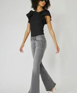 KANCAN Heidi Mid Rise Flare Jeans