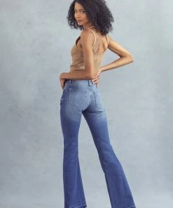 KANCAN Heidi Mid Rise Flare Jeans
