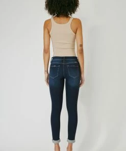 KANCAN Hudson Mid Rise Ankle Skinny Jeans