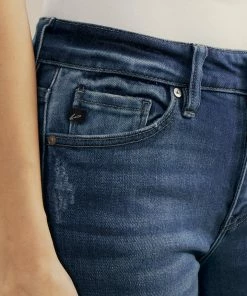 KANCAN Hudson Mid Rise Ankle Skinny Jeans