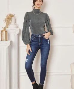 KANCAN Danica High Rise Ankle Skinny Jeans