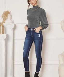 KANCAN Danica High Rise Ankle Skinny Jeans