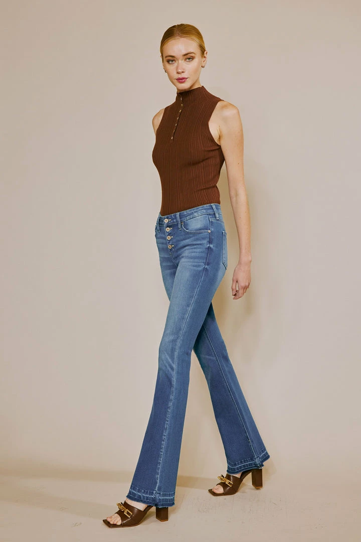 KANCAN Lurice Mid Rise Flare Flare & Bootcut 7 KANCAN Lurice Mid Rise Flare Flare & Bootcut