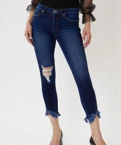 KANCAN Cheryl Mid Rise Ankle Skinny Jeans