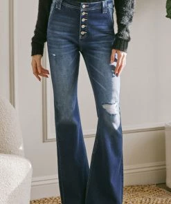 KANCAN Flare & Bootcut Sian High Rise Flare Jeans