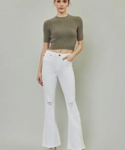 KANCAN Crystal Ultra High Rise Bootcut Jeans - Petite