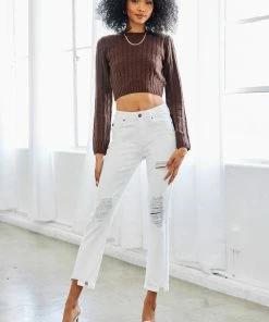 KANCAN Straight Leg Haven Ultra High Rise Slim Straight Jeans