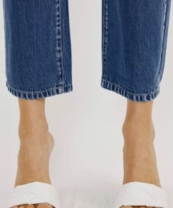 KANCAN Kaas Ultra High Rise Belted Paperbag Straight Leg Jeans