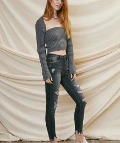 KANCAN Calista High Rise Ankle Skinny Jeans