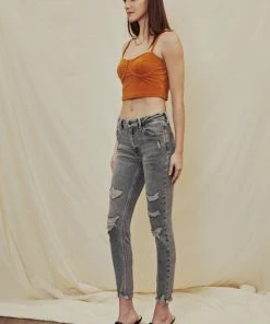 KANCAN Calista High Rise Ankle Skinny Jeans