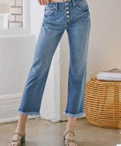 KANCAN Taurus High Rise Straight Leg Jeans