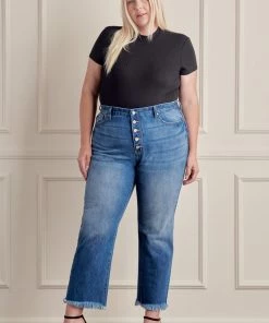 KANCAN Britanna High Rise Straight Jeans - Plus