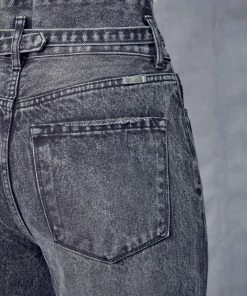 KANCAN Zinc Ultra High Rise Belted 90's Wide Leg Jeans