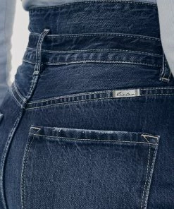 KANCAN Zinc Ultra High Rise Belted 90's Wide Leg Jeans