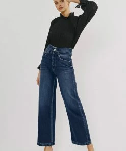 KANCAN Zinc Ultra High Rise Belted 90's Wide Leg Jeans