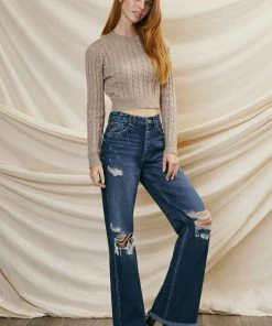 KANCAN Flare & Bootcut Jules Ultra High Rise 90's Flare Jeans