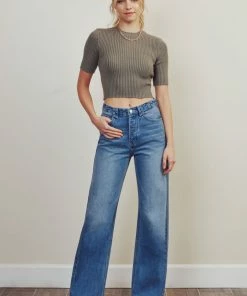KANCAN Flare & Bootcut Charlotte Ultra High Rise 90's Flare Jeans