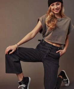 KANCAN Liz High Rise 90's Skater Jeans Wide Leg