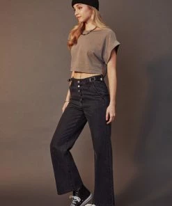 KANCAN Liz High Rise 90's Skater Jeans Wide Leg 15 KANCAN Liz High Rise 90's Skater Jeans Wide Leg