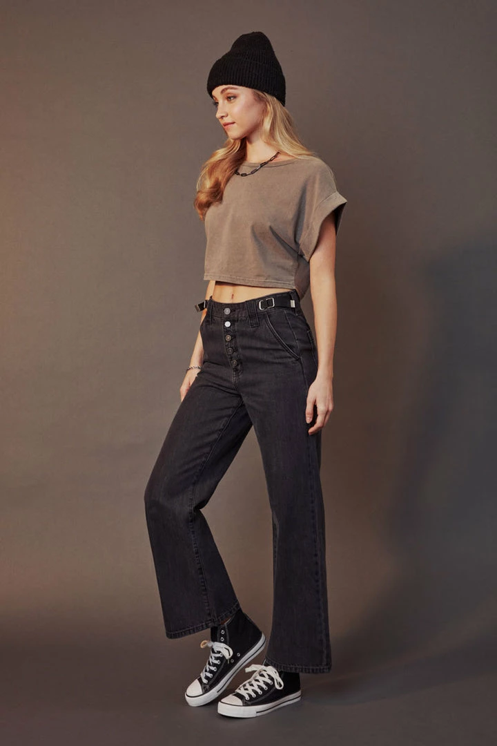 KANCAN Liz High Rise 90's Skater Jeans Wide Leg 6 KANCAN Liz High Rise 90's Skater Jeans Wide Leg