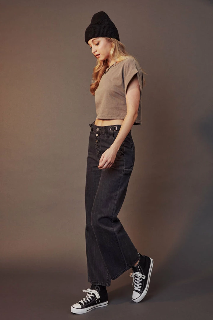 KANCAN Liz High Rise 90's Skater Jeans Wide Leg 7 KANCAN Liz High Rise 90's Skater Jeans Wide Leg