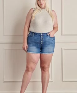 KANCAN Devon High Rise Shorts - Plus