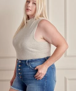 KANCAN Devon High Rise Shorts - Plus