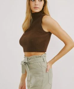 KANCAN Laquell Ultra High Rise Belted Paperbag Shorts