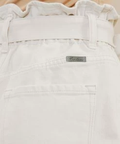 KANCAN Laquell Ultra High Rise Belted Paperbag Shorts