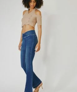 KANCAN New Arrivals Jolie Mid Rise Bootcut Jeans