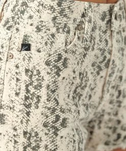 KANCAN Python High Rise Printed Shorts