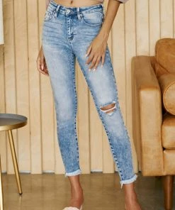 KANCAN Lizzie High Rise Ankle Skinny Jeans