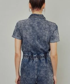 KANCAN Victoria Short Sleeve Romper Dresses And Rompers