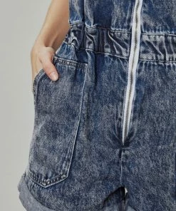 KANCAN Victoria Short Sleeve Romper Dresses And Rompers