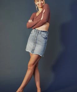 KANCAN Shorts & Skirts Collins Button Down A-Line Skirt