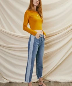 KANCAN Straight Leg Erin High Rise Slim Straight Jeans