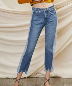 KANCAN Straight Leg Erin High Rise Slim Straight Jeans