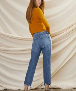 KANCAN Straight Leg Erin High Rise Slim Straight Jeans