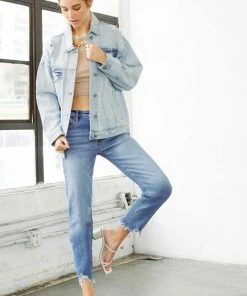 KANCAN Aaliyah Oversized Denim Jacket Jackets & Outwear