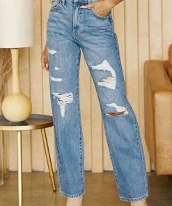 KANCAN Stephanie Ultra High Rise 90's Boyfriend Jeans