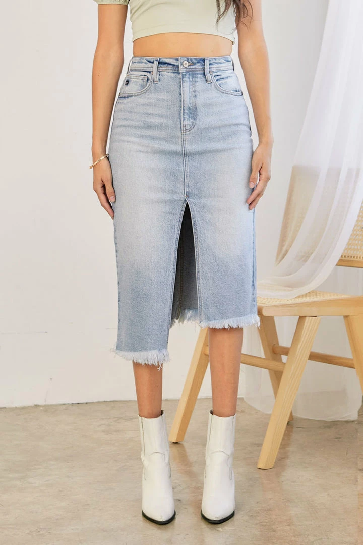 KANCAN Sonia High Rise Asymmetrical Midi Skirt 4 KANCAN Sonia High Rise Asymmetrical Midi Skirt