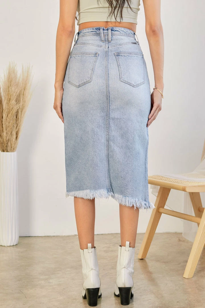 KANCAN Sonia High Rise Asymmetrical Midi Skirt 7 KANCAN Sonia High Rise Asymmetrical Midi Skirt