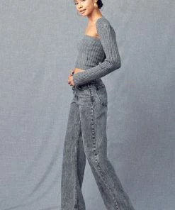 KANCAN Raila Ultra High Rise 90's Flare Jeans Flare & Bootcut