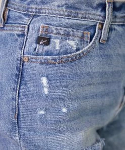 KANCAN Straight Leg Michelle High Rise Slim Straight Jeans