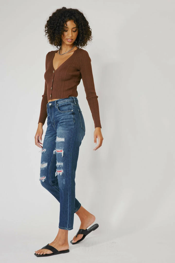 KANCAN New Arrivals Elsa High Rise Mom Jeans 7 KANCAN New Arrivals Elsa High Rise Mom Jeans