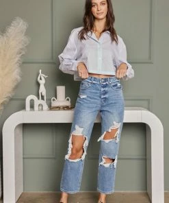 KANCAN Sylvie Ultra High Rise 90's Boyfriend Jeans