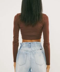 KANCAN Daelyn Ultra High Rise Paper Bag Shorts