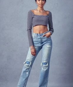 KANCAN Karine Ultra High Rise 90's Straight Leg Jeans